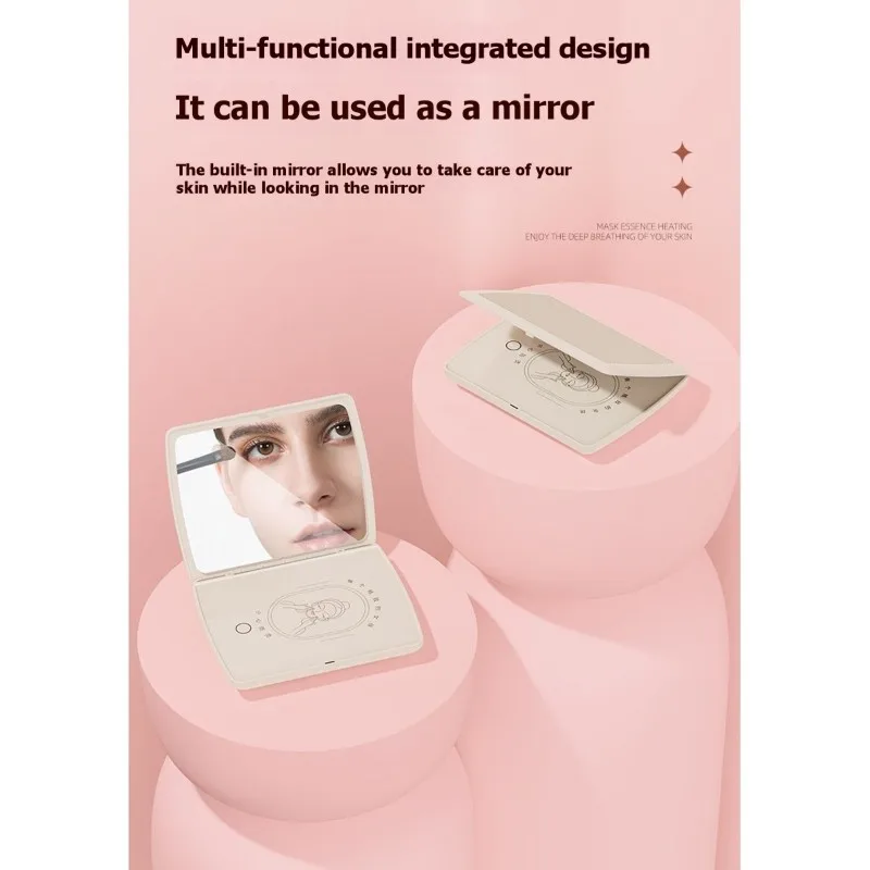 【CHRISTMAS 】Multifunctional Facial Mask Machine-Portable Smart Constant Temperature Heater With Mirror For Travel