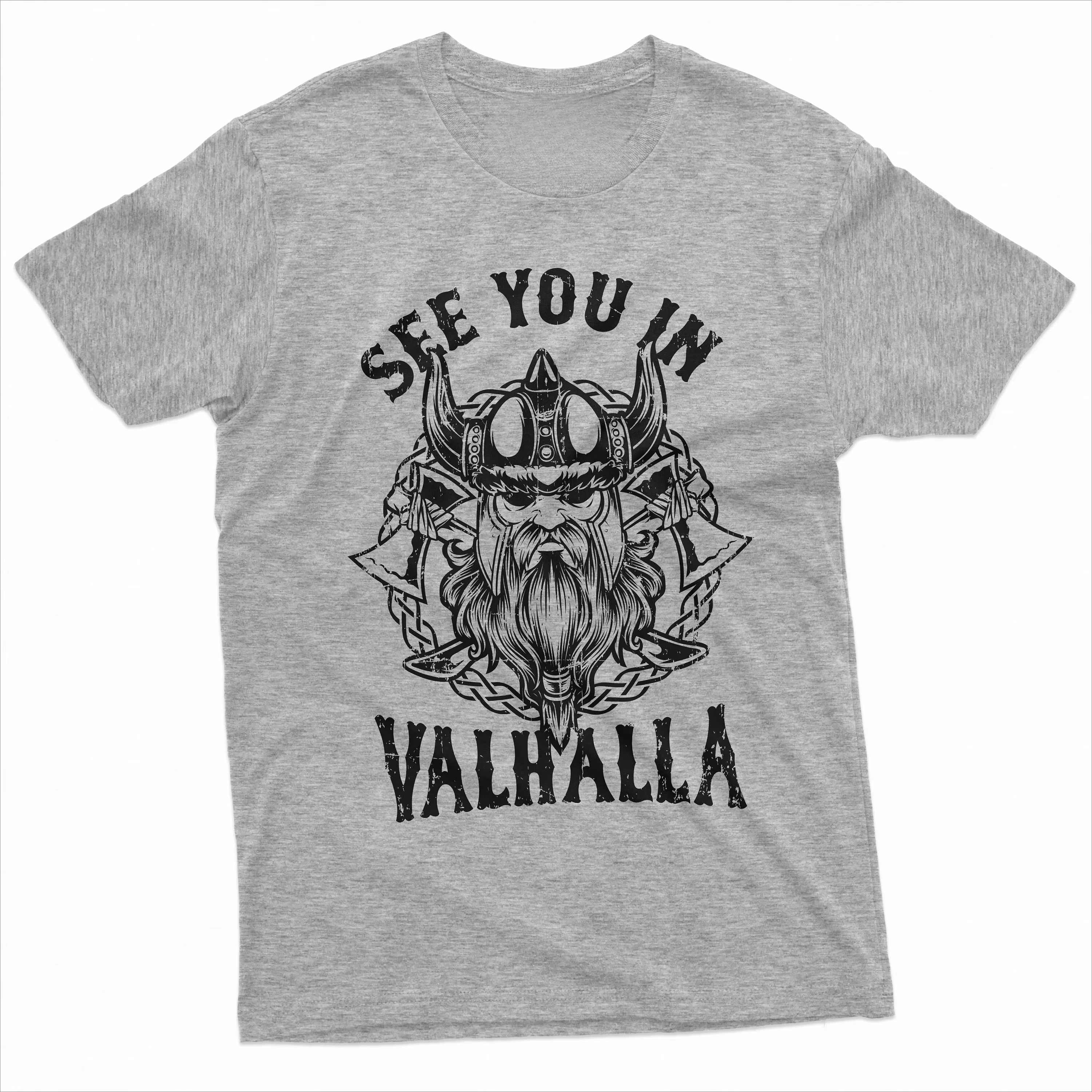 تي شيرت الفايكنج المحارب الرجالي أراك في فالهالا الشمال نورس الأساطير أودين ثور تي شيرت التراث الفايكنج تي شيرت هدايا له