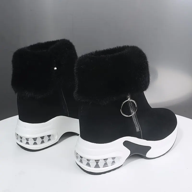 Inverno donna Sneaker calda 2024 femminile Casual Push foderato cerniera laterale stivaletti stivaletti da neve alla caviglia per stivali da donna