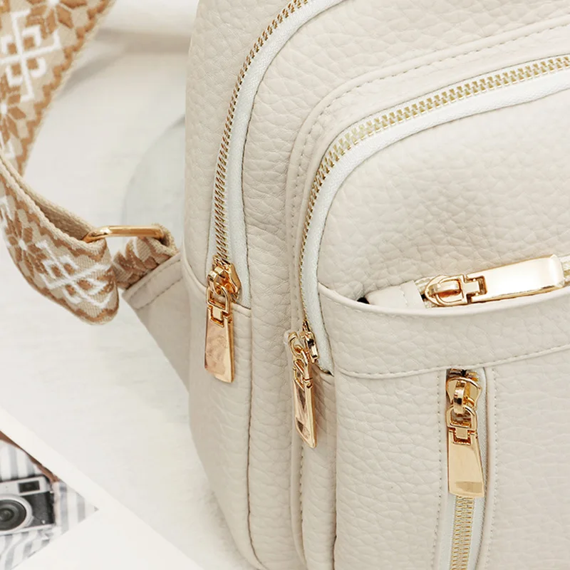 Borsa da donna di fascia alta 2025 nuova borsa da donna retrò elegante borsa a tracolla stampata piccola borsa a tracolla quadrata borsa sul petto