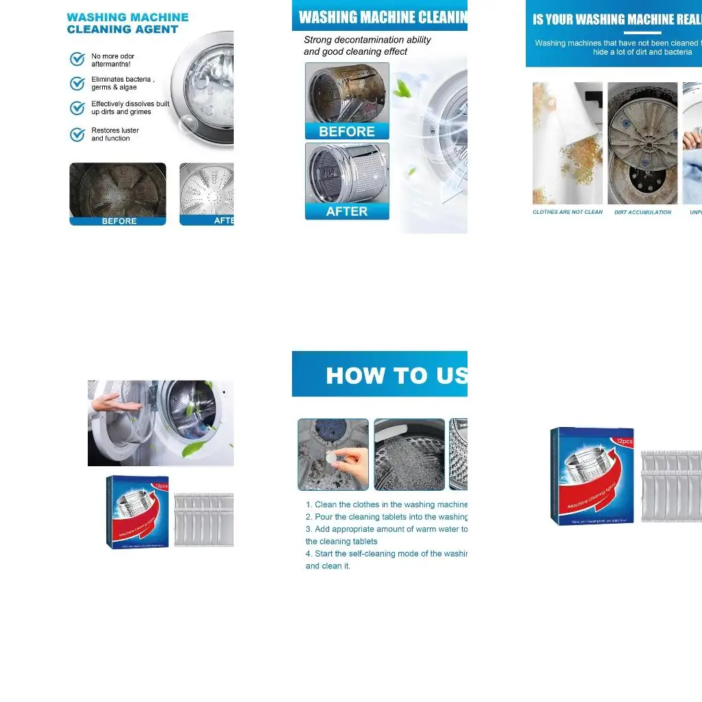 

Powerful Cleaner Cleaning Washing Machine Agent Eliminates Limescale Clean