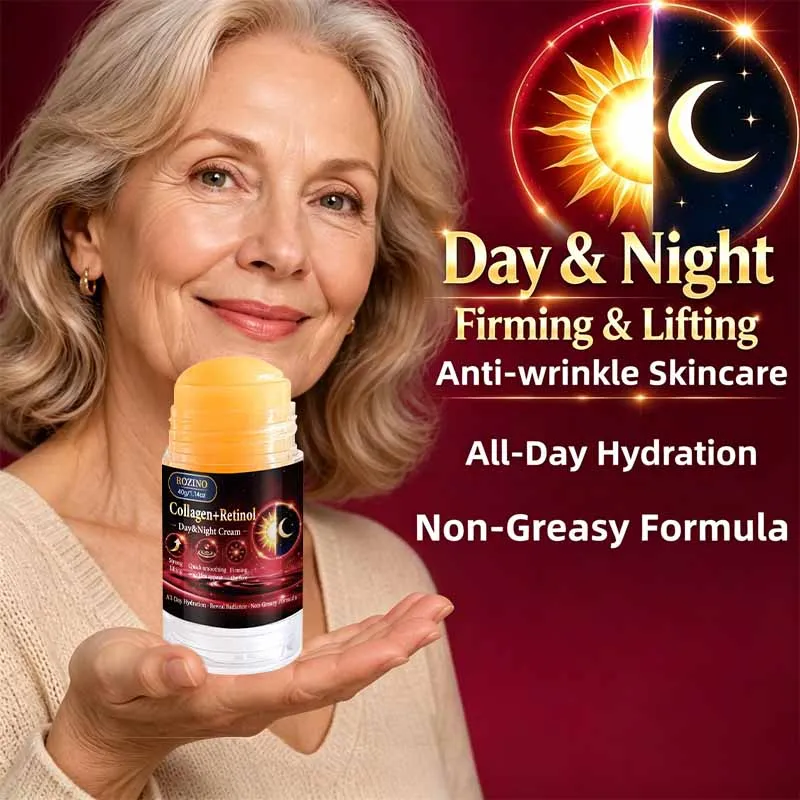 1Pcs/2Pcs/3Pcs Facial Day and Night Moisturizing Care Cream, Cream Stick, Deeply Moisturizes and Firms the Skin, Lightweight Texture, Quickly Absorbs Moisture from the Neck and Jawline, Makes the Skin Hydrated, Plump, Delicate, and Smooth, 24-Hour Day and Night Care, Improves Rough and Unsightly Appearance, Reveals a Beautiful Complexion, Suitable for Both Men and Women