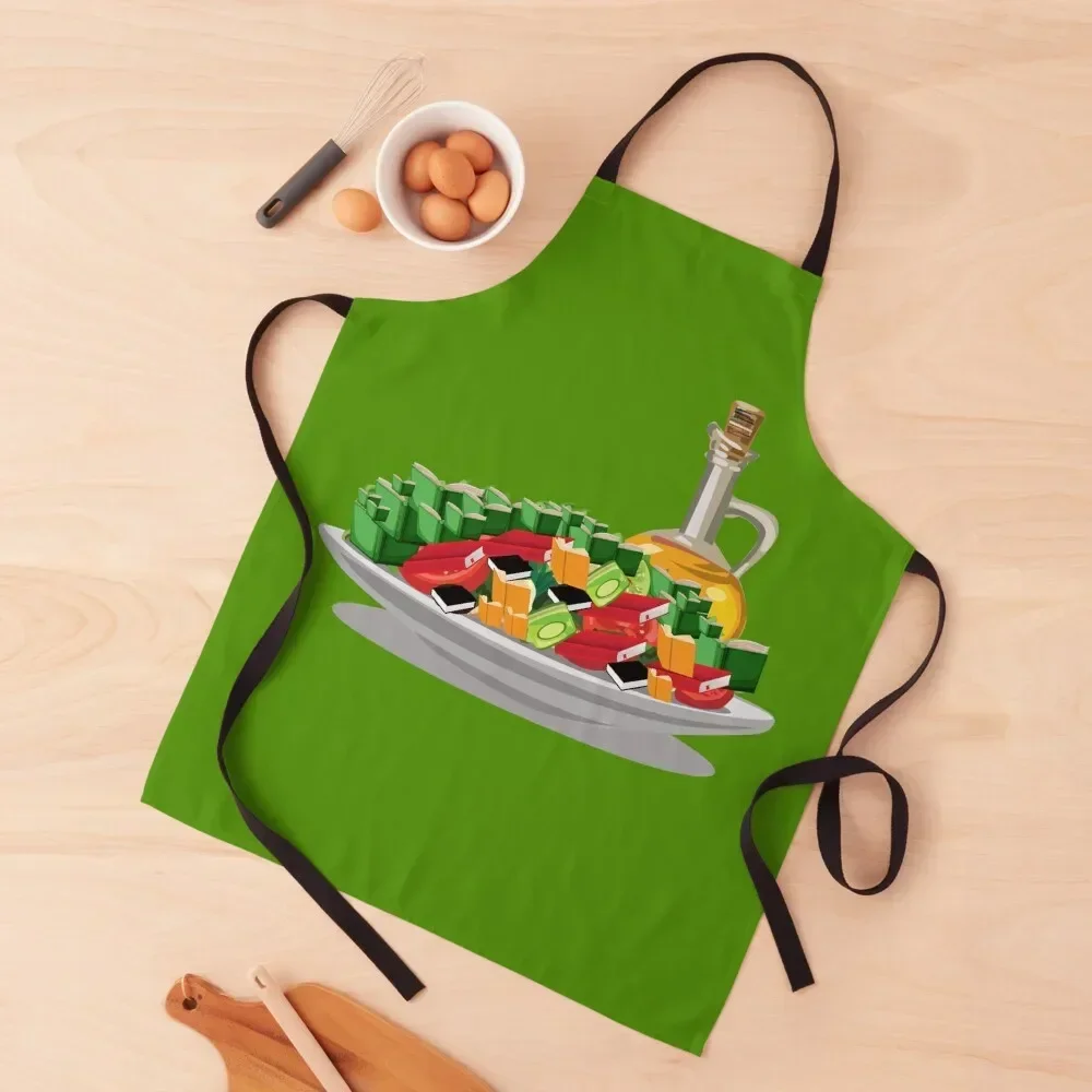 

Book Salad Apron beauty master Kitchen on the wall Apron