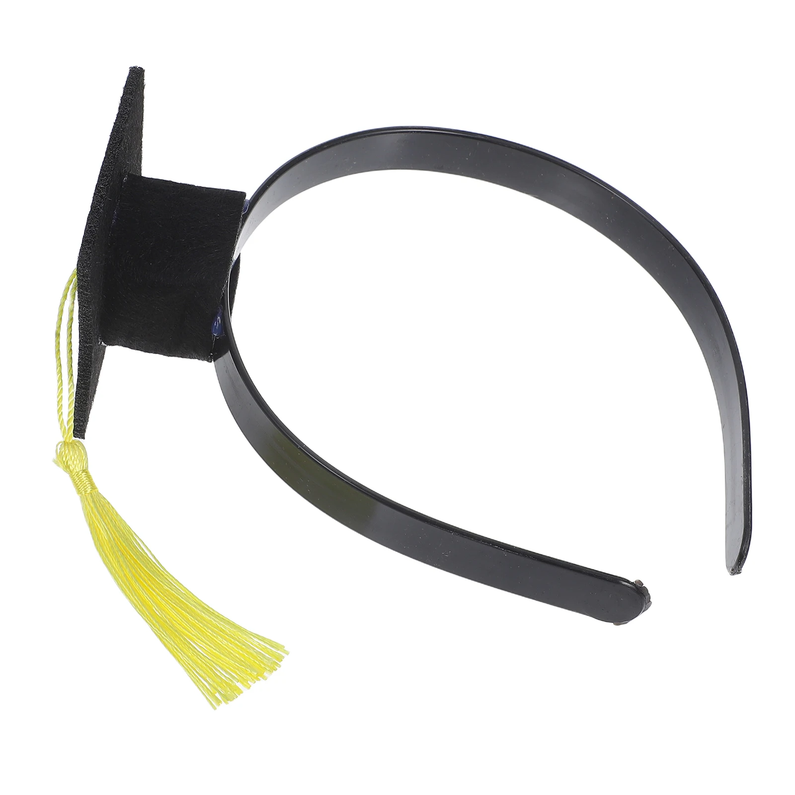 

Graduation Cap Headband Hairband Selfie Props Bachelor Insert Headbands Headdress Graduate Hat Supplies