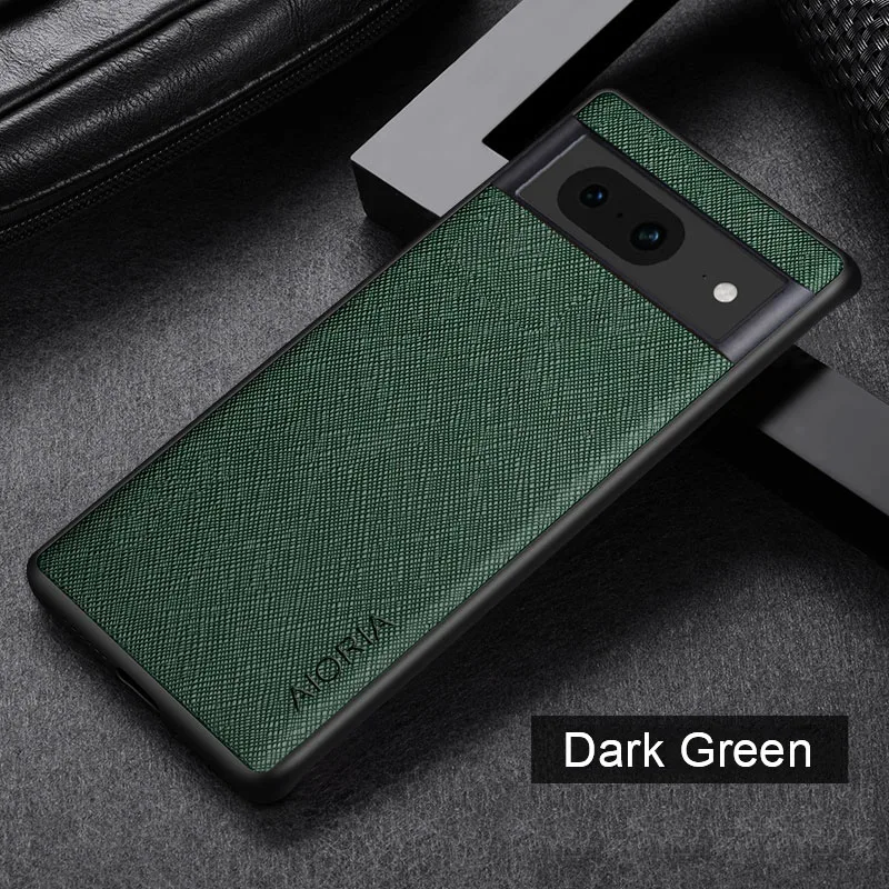 Case for Google Pixel 6 7 7A 8 Pro 6 6A 5G funda cross pattern Leather phone