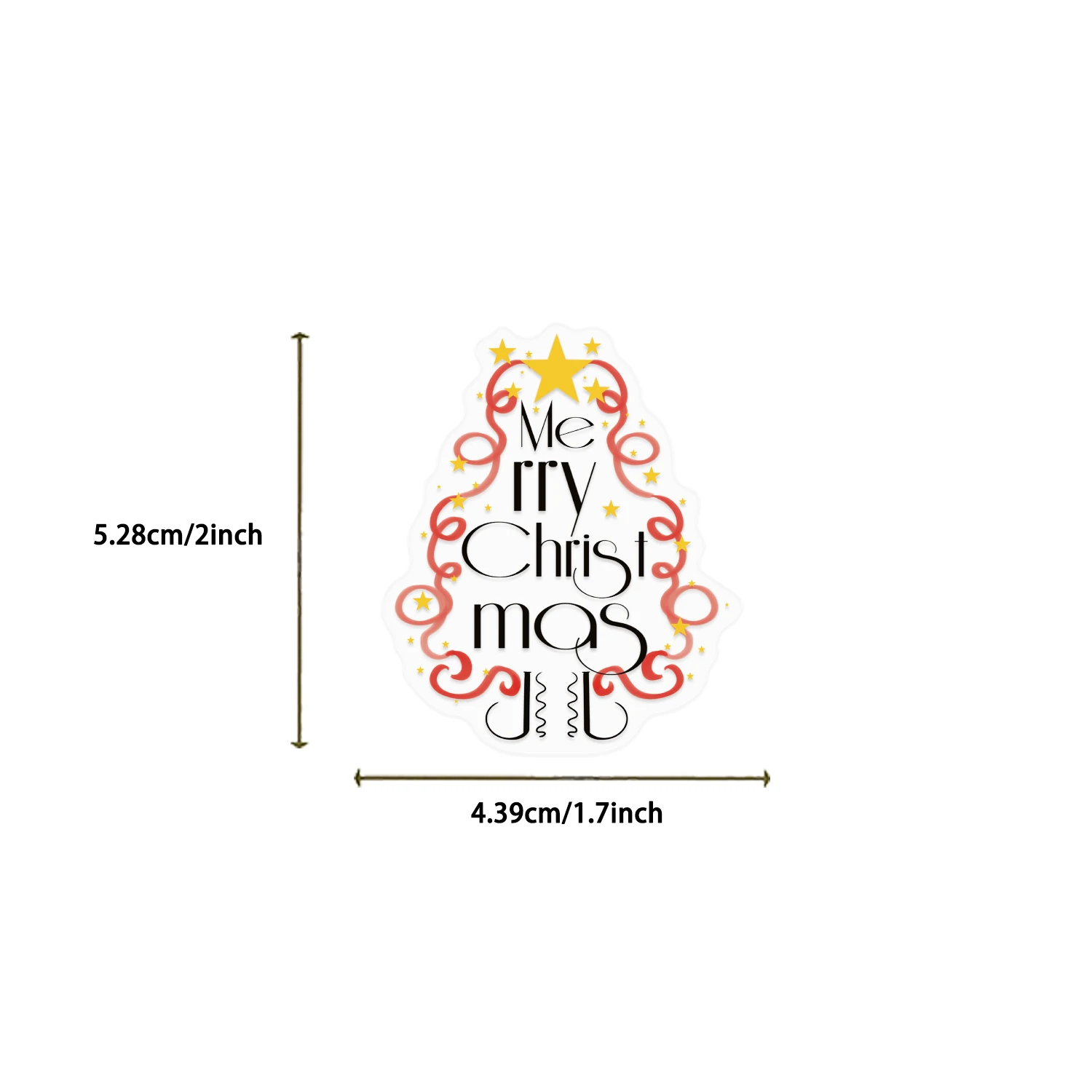 50PCS Christmas Word Stickers Series Cute Cartoon Graffiti Laptop Phone Refrigerator Skateboard Helmet Decoration