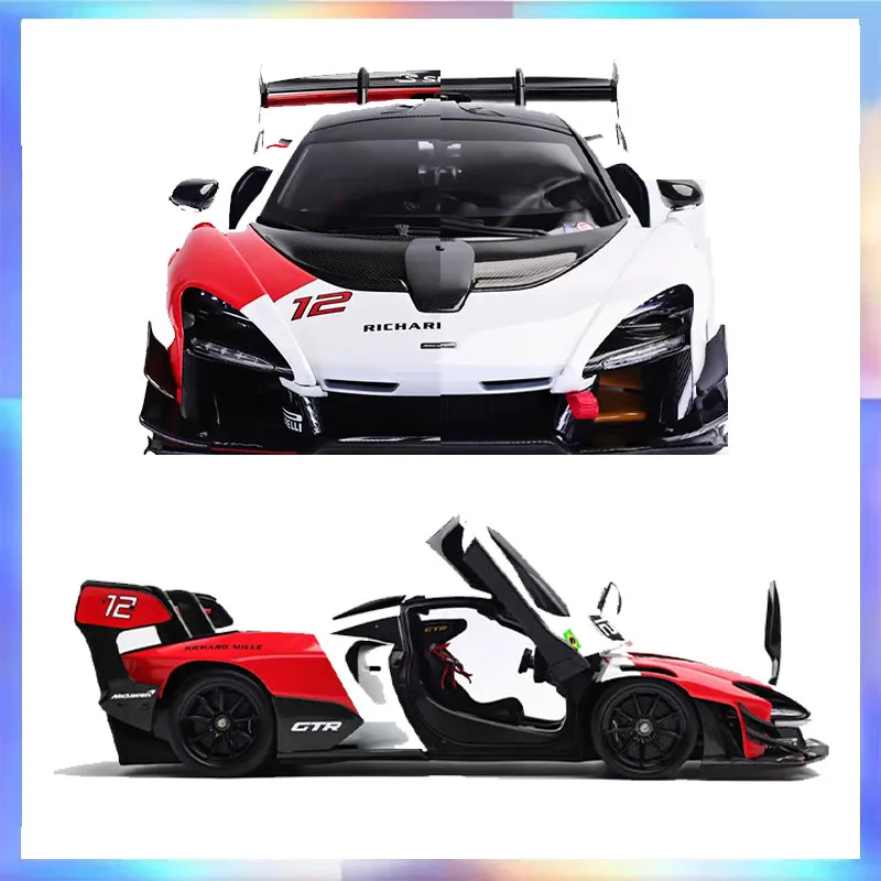 

LCD 1/18 McLaren SENNA GTR Car Model Alloy Diecast Car Full Open Room Ornament Display Boy Collection Birthday Toys Gift