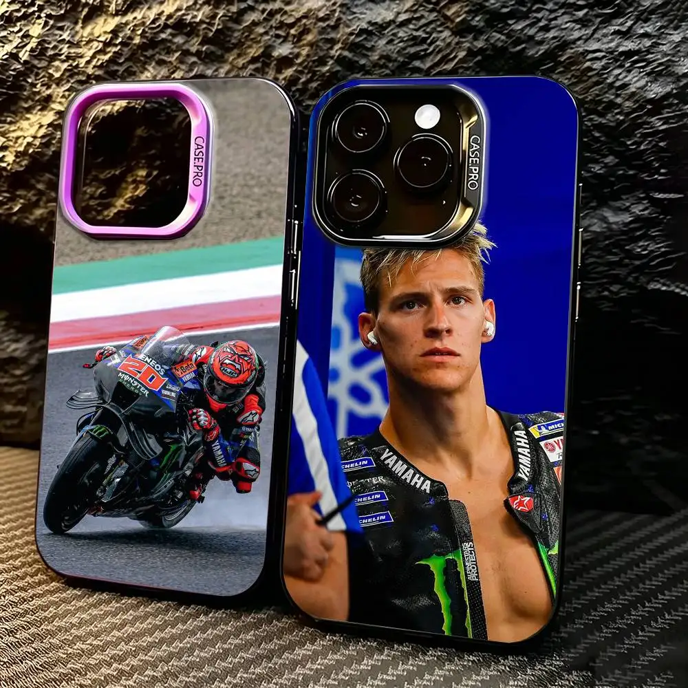 

F-Fabio Q-Quartararo Pro Rider Phone Case For iPhone 17,16,15,14,13,12,11 Plus,Pro Max,XS,Colored silver phone case