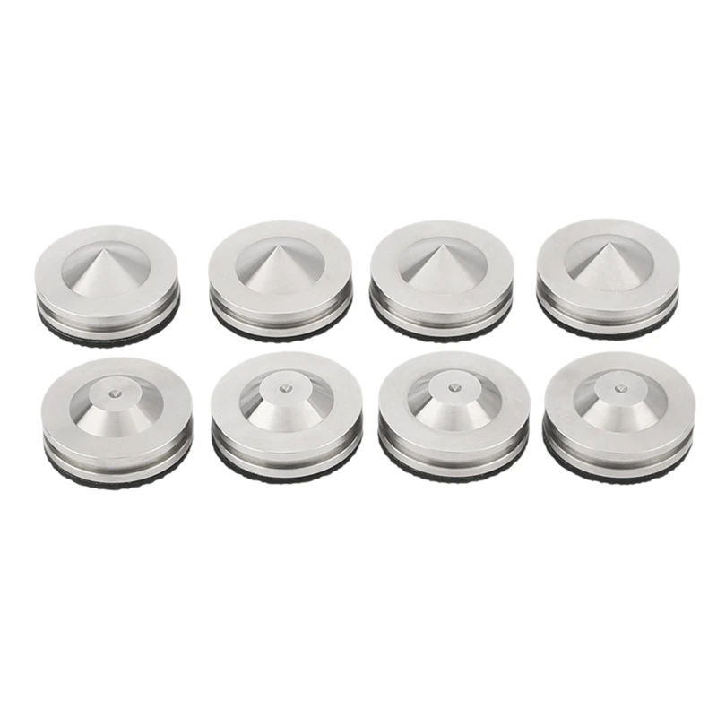 4 Set Speaker Stand Stainless Steel HiFi Audio Speaker Isolation Spike Stand Feet Pads Base-A23U
