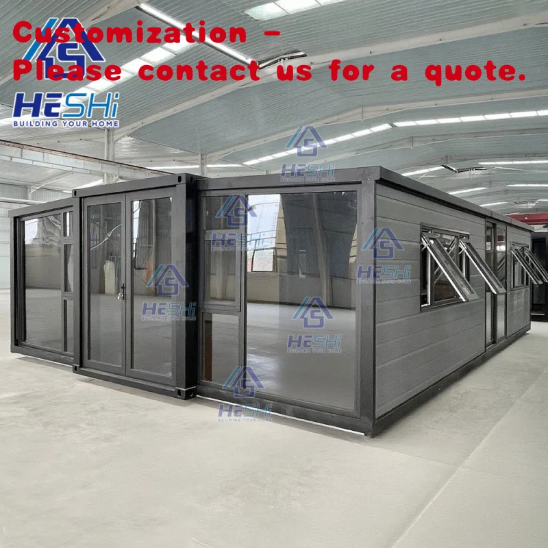 

custom.Custom 20Ft 40Ft Expandable Container Prefabricated House With Kitchen Prefab Granny Flat Portable Home Casa Portab