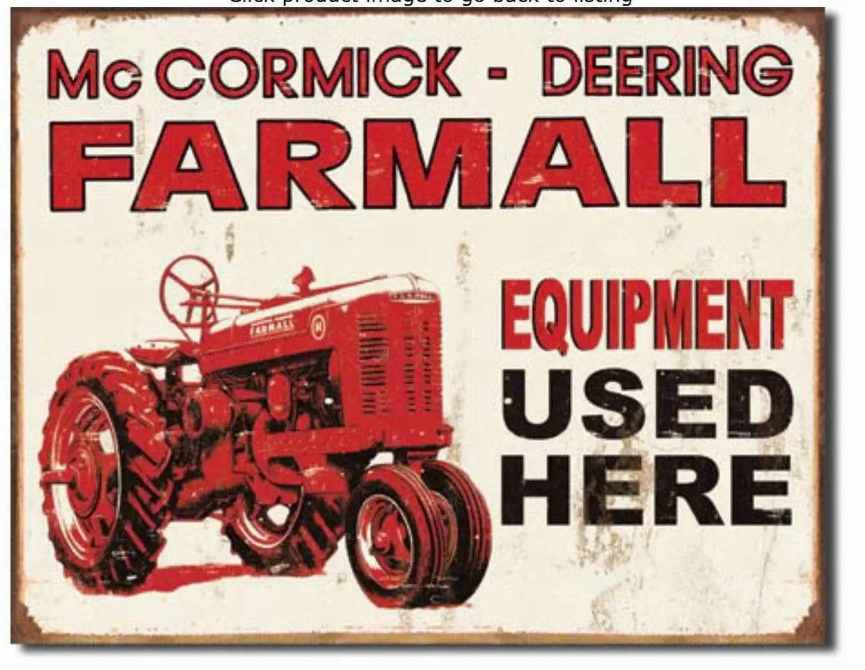 HomDeo Metal Signs Wall Decor Tin Sign Personalized 8x12 Vintage Retro Farmall Users here Tractor Farm Home Garage