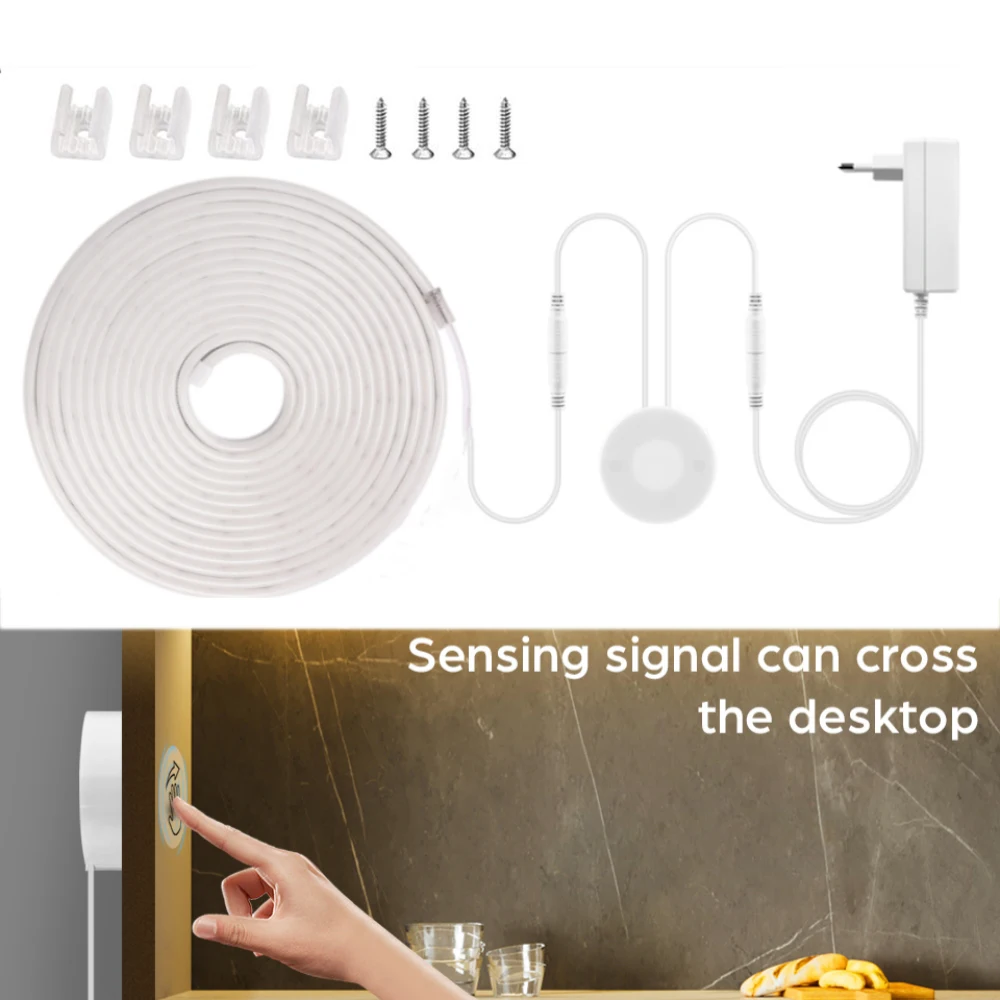 

Kitchen Touch Sensor Dimmable Switch 12V LED Neon Strip 6x12mm Penetrable Wood Hand Sweep Waterproof Flexible Neon Rope Ribbon