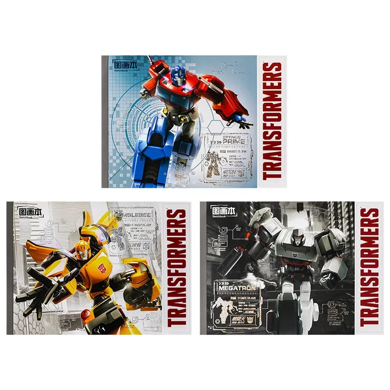 Iigen Transformers-Cuaderno de bocetos en blanco para niños, libro de dibujo grueso para guardería, papelería, regalo de cumpleaños y Navidad para niño