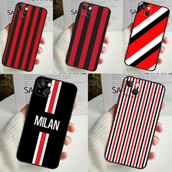 Milan Stylish Stripe Design Phone Case For iPhone 16 15 14 13 12 11 Pro Max Mini X XR XS Max 7 8 Plus Back Cover