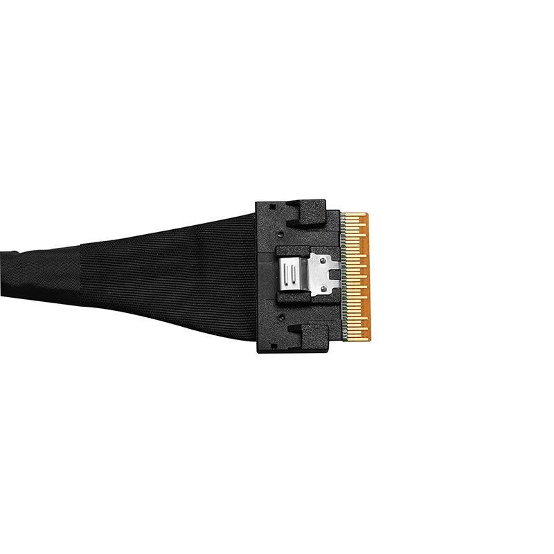 SlimSAS SFF8654 8X PCIe 4.0 Cable 16GT/s SAS 4.0 Data Transfer for Server GPU SSD Workstation   RAID Card U.2 NVMe Storage