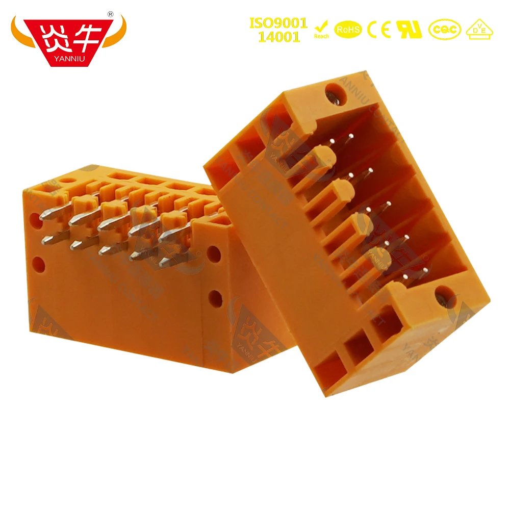 

50Pcs KF2EDGERM 3.5MM DEGSON MALE WEIDMÜLLER B2CF GRID INSTRUMENTATION DOUBLE LAYER CONNECTOR PLUG-IN TERMINAL BLOCK YANNIU