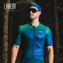 Lameda New Cycling Jersey For Men Summer Bike Short Sleeve Breathable Comfortable Tight Clothing Jacket MTB Bicycle Apparel