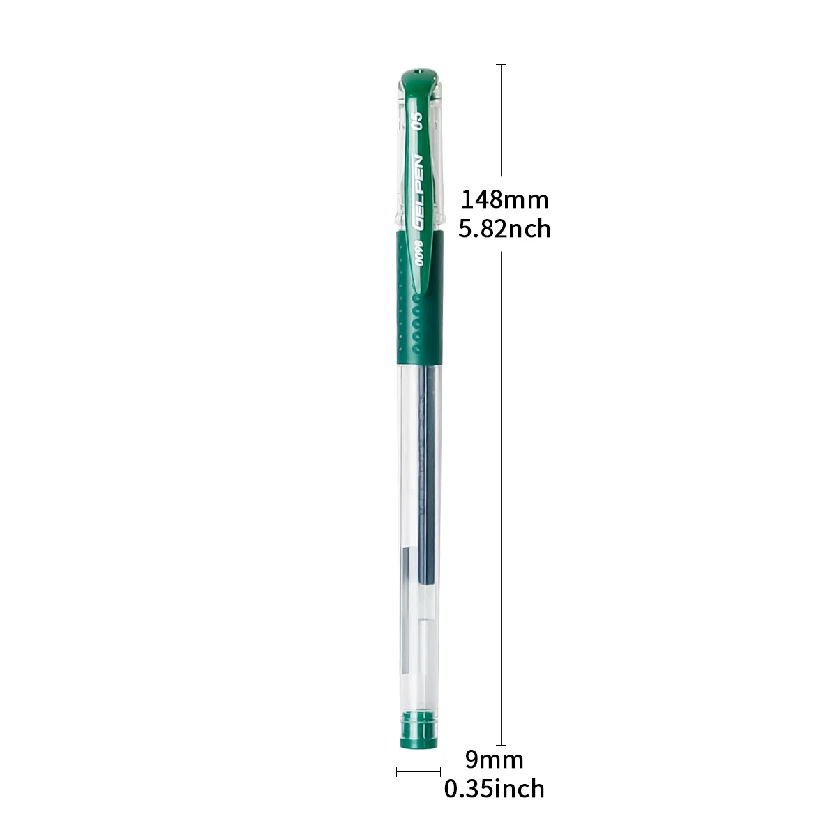 Imagem -02 - Caneta de Tinta Líquida Neutra Verde Escrita Suave Diário de Assinatura Uso de Escritório Gel 05 mm Pcs Pcs