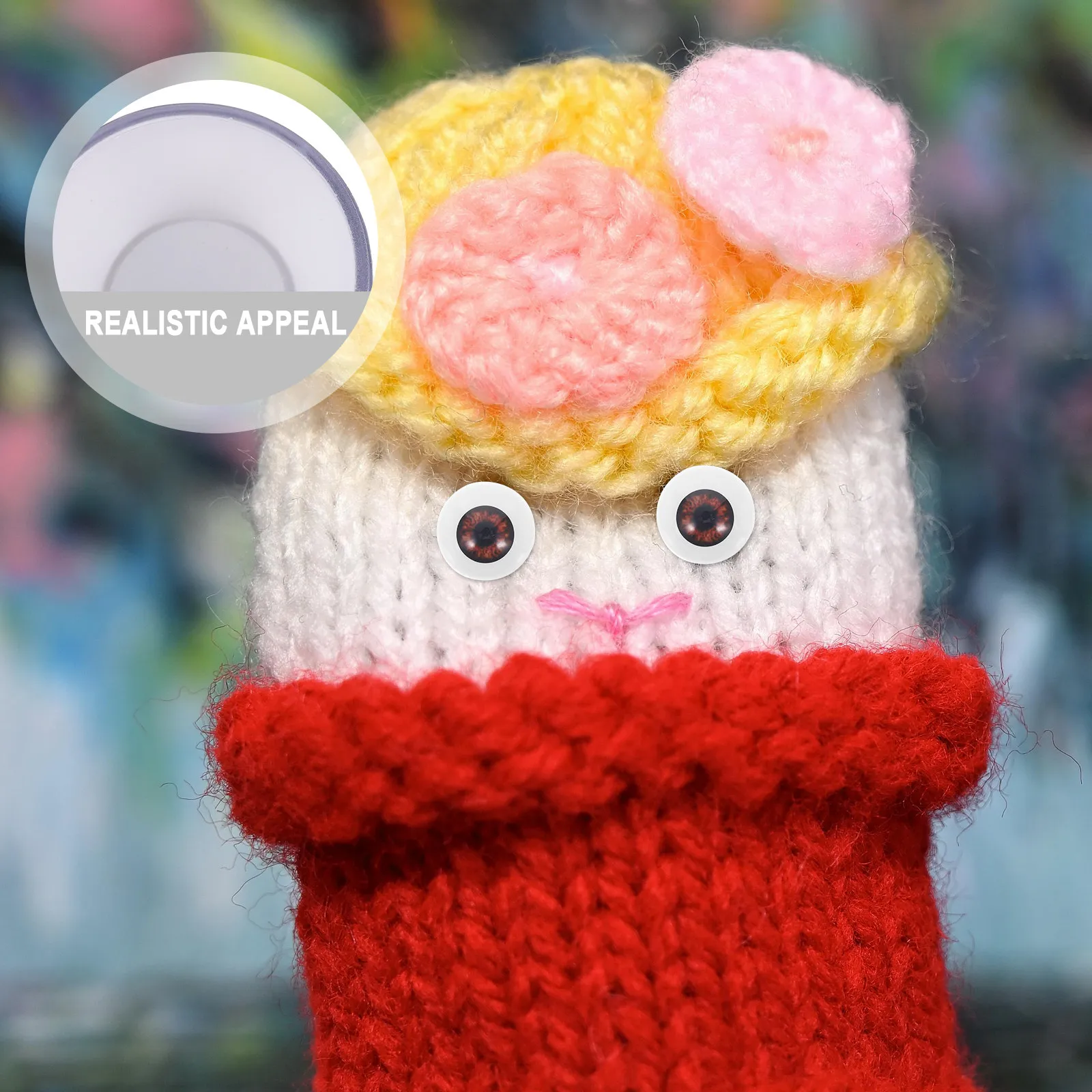 3 Pary Akrylowych Oczu 24mm Realistyczne Półokrągłe Oczy do Rękodzieła, Rekwizyty Horror na Halloween, DIY Maski, Lalki, Niedźwiedzie, Rękodzieło