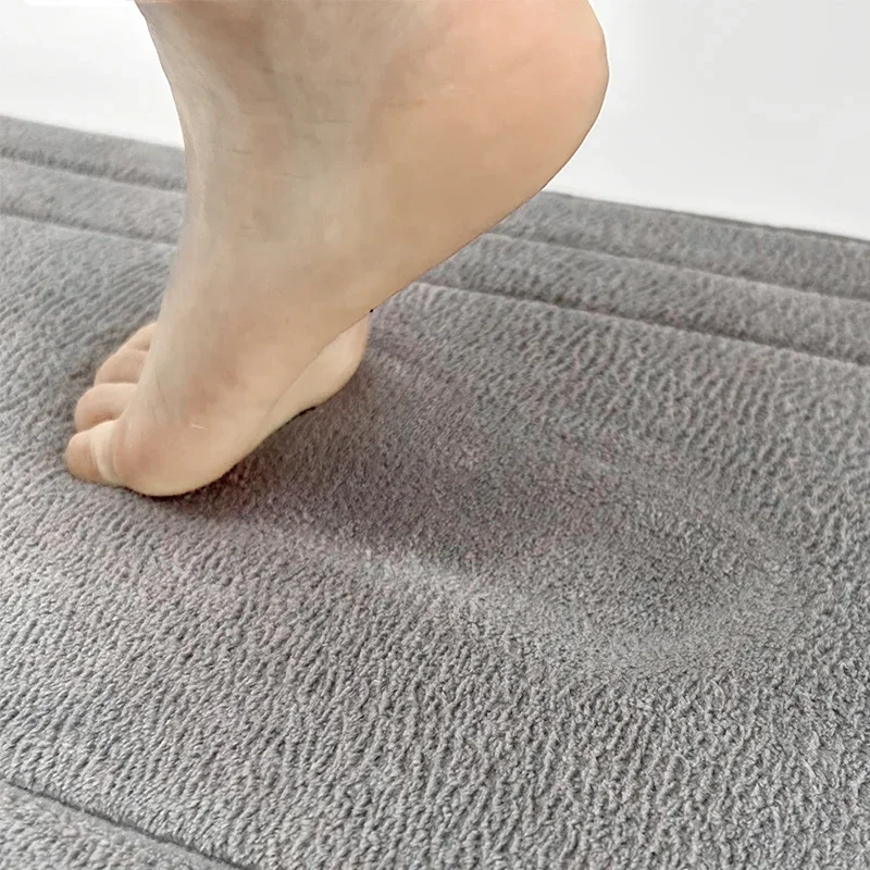 1PC Super Non-slip Coral Velvet Bathroom Floor Mat Door Mats Super Absorbent Floor Mats Super Absorbent Bathroom Mats Door Mat