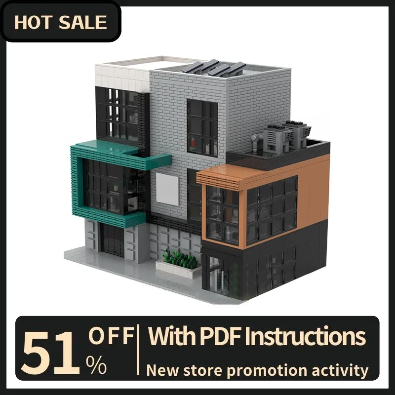New 4792Pcs City Hot Selling Street View Moc Modular Hospital Model Building Custom Puzzle Diy Creative Ideas Toys Birthday Gift