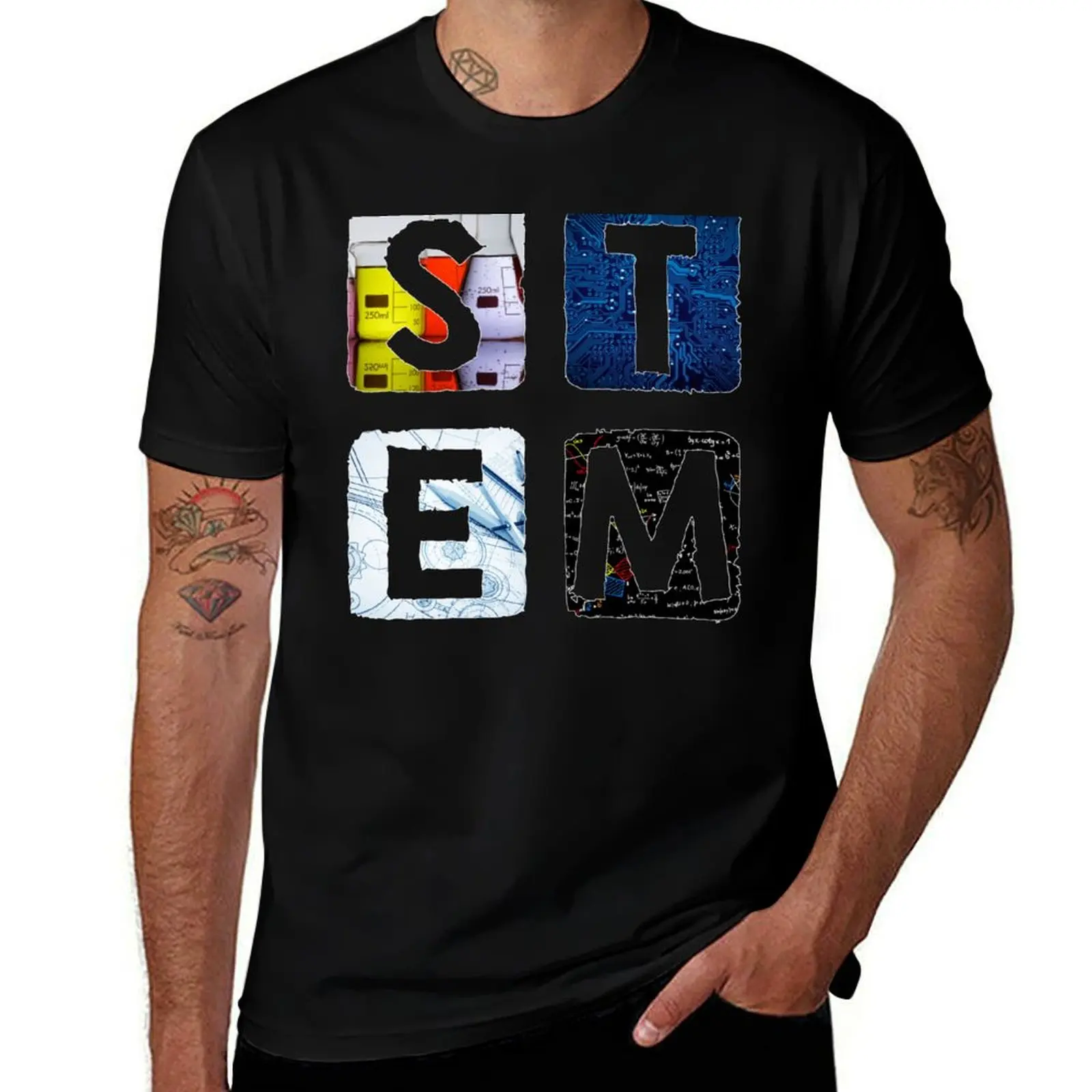 

STEM Square (Dark) T-Shirt man t shirts for men man t shirt luxury t shirts for man graphic tees T-Shirt