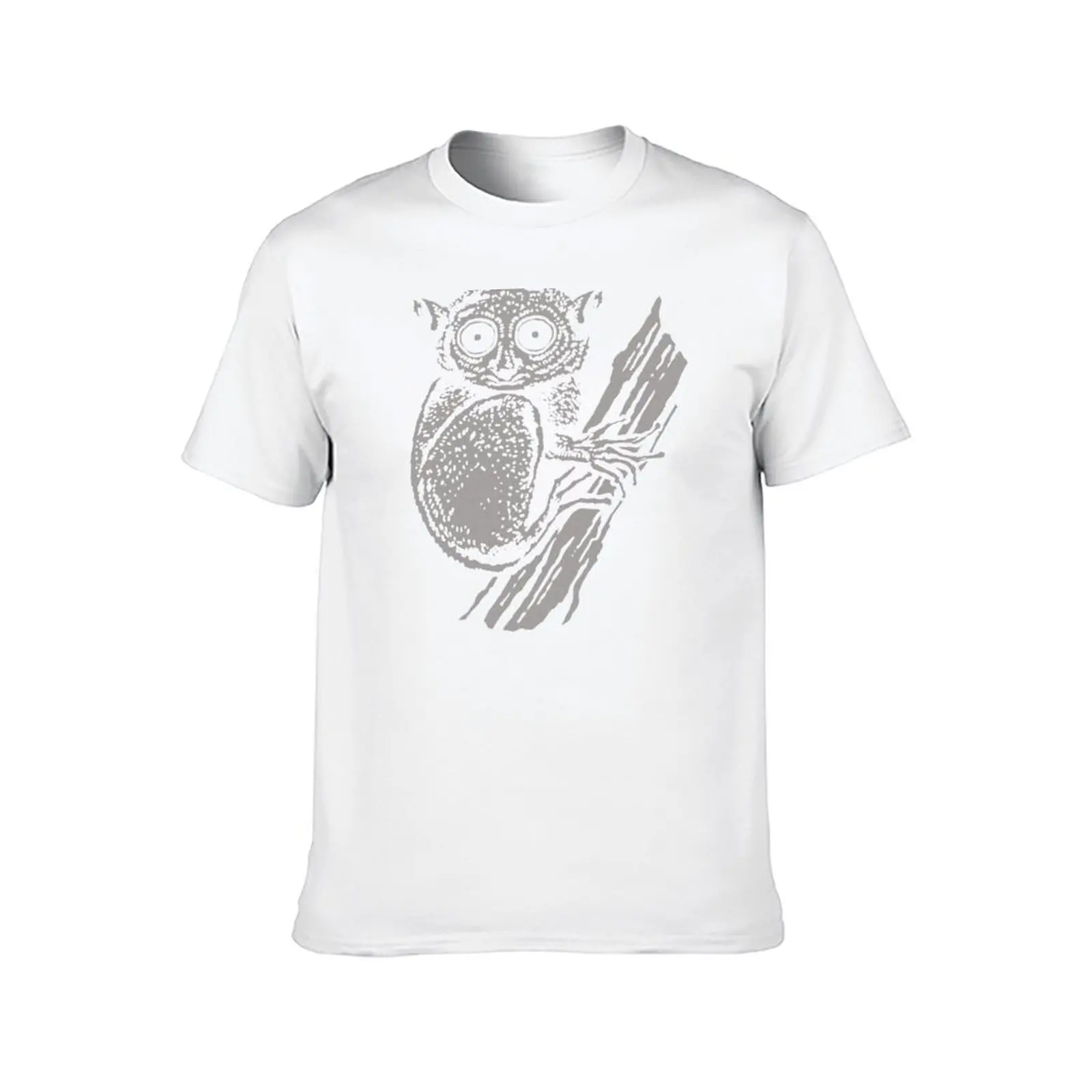 Tarsier Tarsius Primate Design T-Shirt man t shirt cotton cotton tshirt 100% T-Shirt