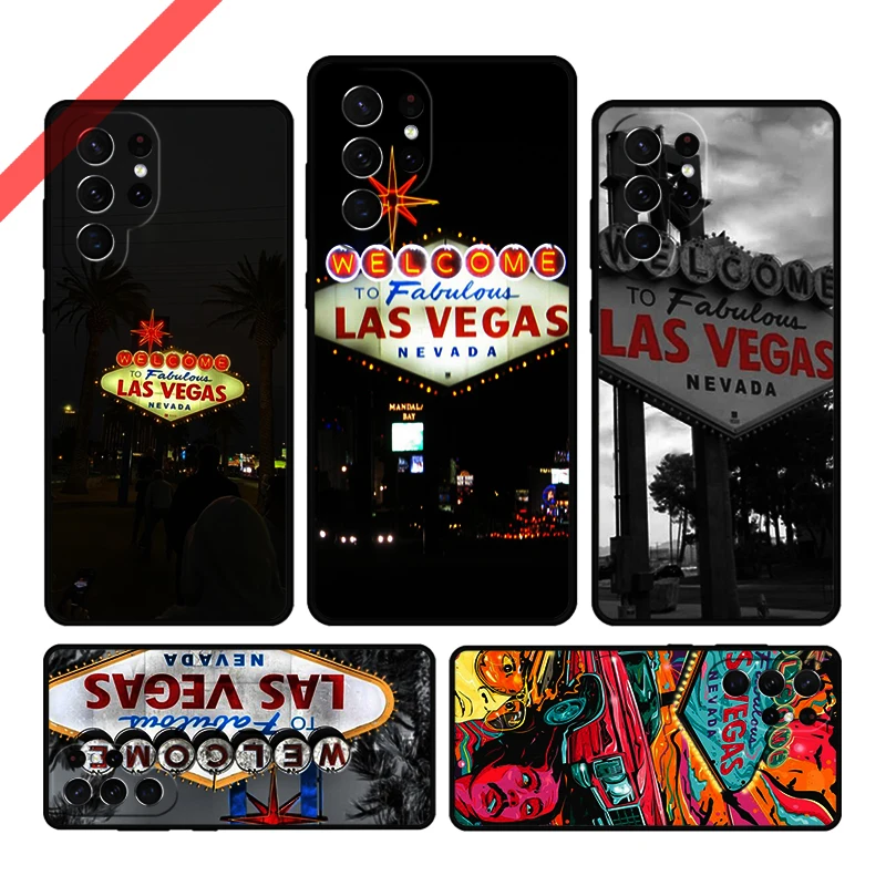 Las Vegas Nevada Phone Case For Samsung Galaxy S20 FE S21 S10 S23 Plus S24 S22 Ultra Coque Note20 Note10 S9 S8 Cover Capa