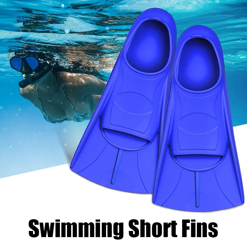 1 Pair Swimming Training With Fins Wrapped Around The Feet Design Anti Slip Summer Tourism Diving Frog Shoes