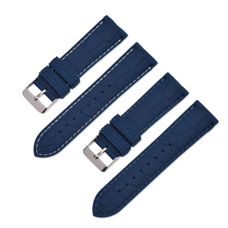 Pulseira de silicone ECO-Friendly, pulseira relógio constante, acessórios de substituição, adequado para Montblasa, FIYTA Freencque, 20mm, 22mm