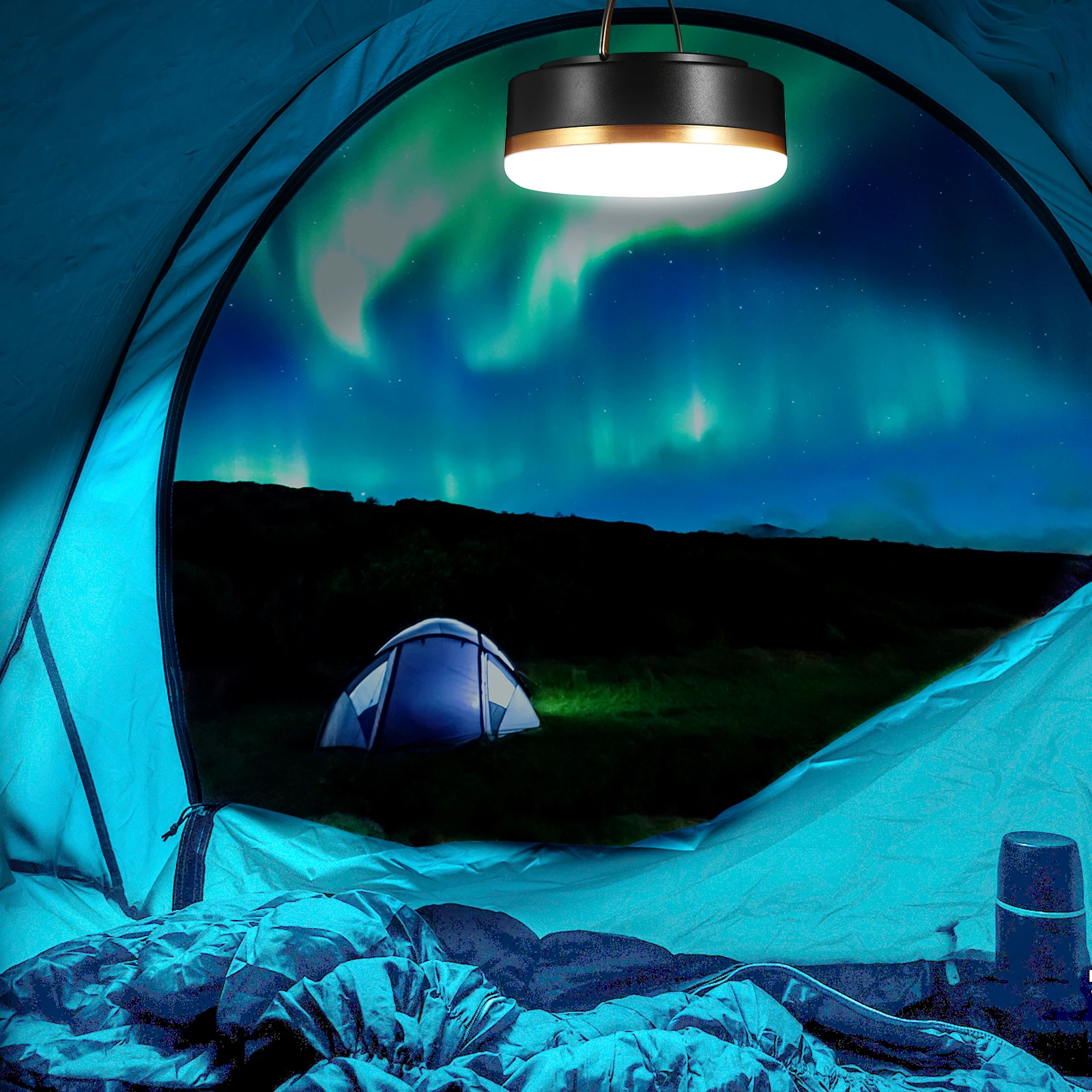 1 مجموعة التخييم الشمسية مصباح ليد المدمجة مشرق تعمل بالطاقة الشمسية فانوس الطوارئ المنزلية ضوء في الهواء الطلق هدية فانوس التخييم