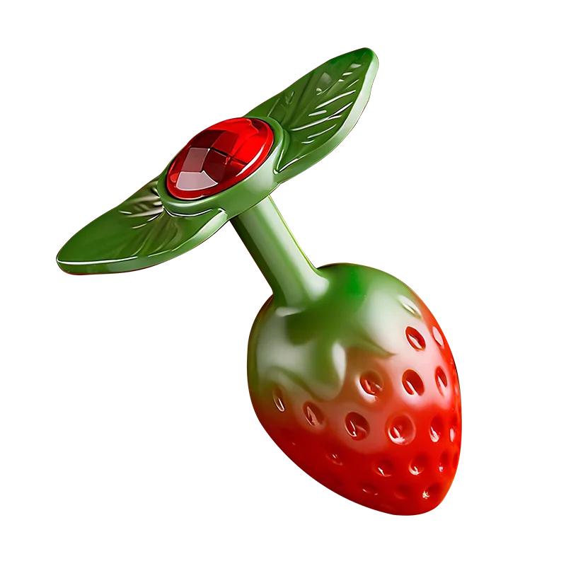 1pcs, Strawberry Shaped Metal Anal Plug, Butt Plug, Dildos, Adult Women Toys, Adult Men Toys, Adult Pleasure, Sexual Wellness