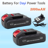 Li-Ion battery 21V 2.0Ah cordless electric screwdriver special rechargeable large capacity Li-Ion battery hand drill accessories