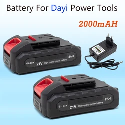 Li-Ion battery 21V 2.0Ah cordless electric screwdriver special rechargeable large capacity Li-Ion battery hand drill accessories