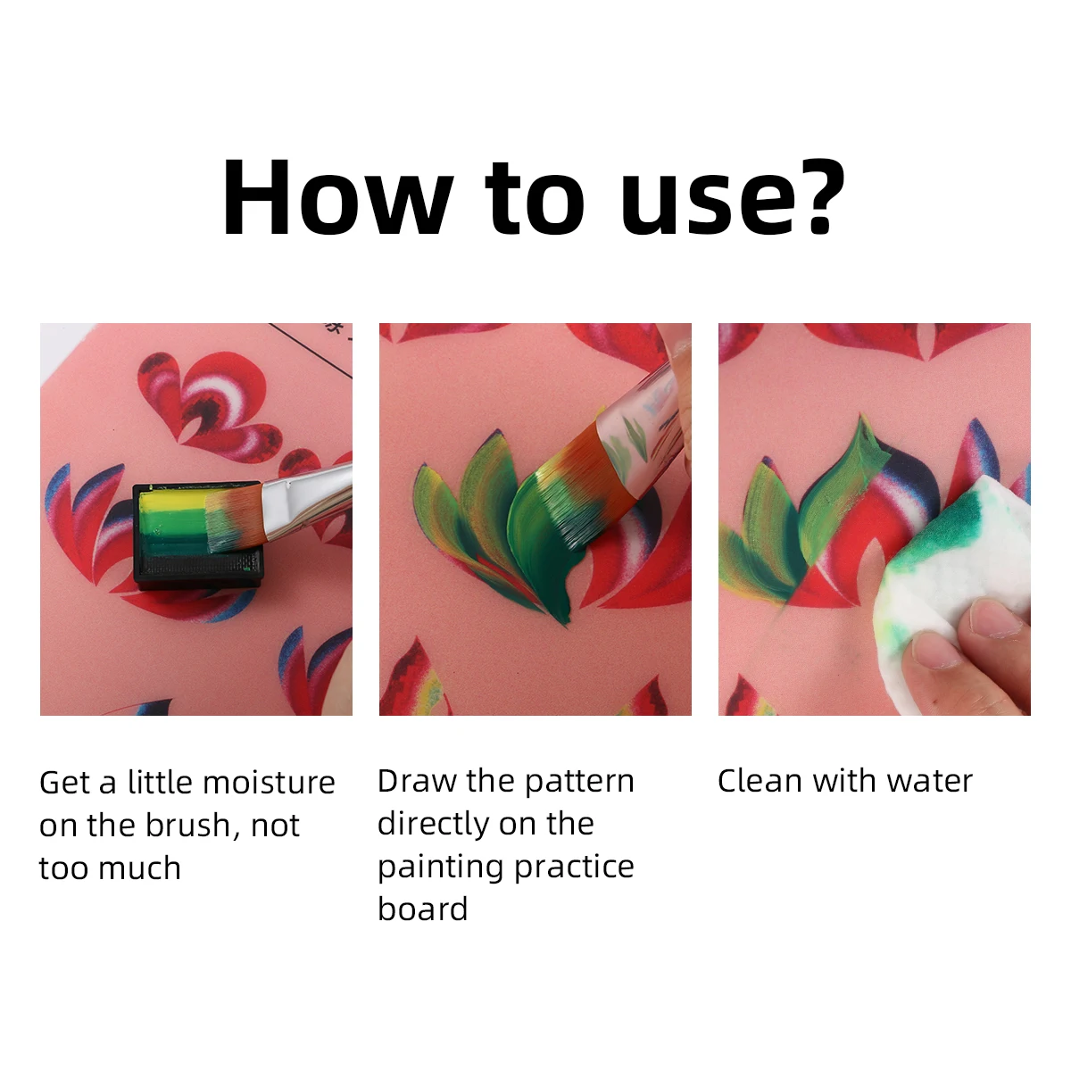 12pcs 그림 연습 템플릿 바디 아트 그림 할로윈 파티에 대 한 비 독성 및 빨 수있는 재사용 가능한 얼굴 페인트 운동 보드