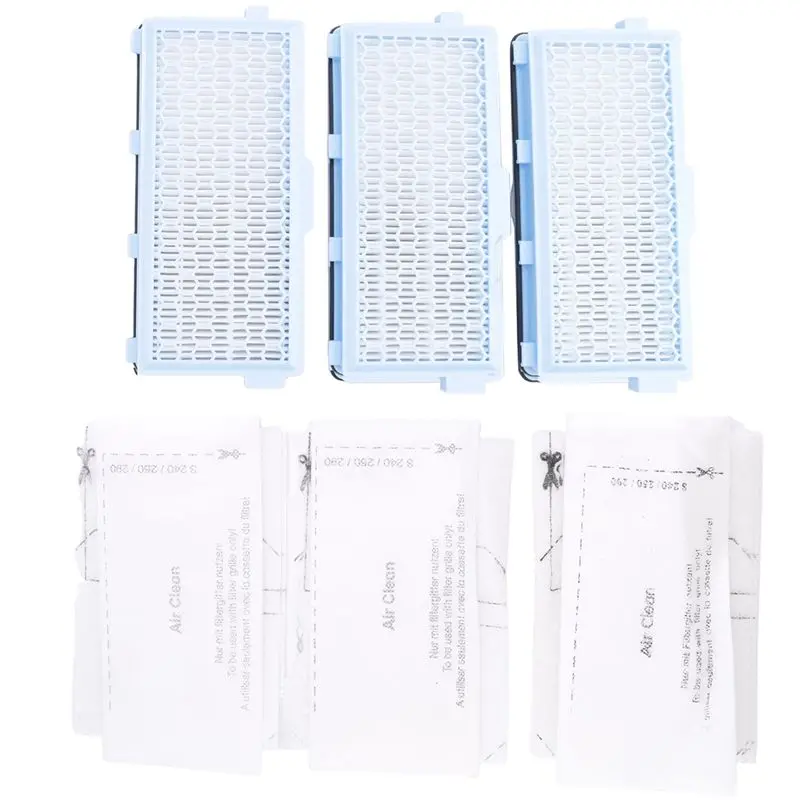 BABZ-3X HEPA Filters For Vacuum Cleaner Part Compact C1-C2 Complete C2- C3 S8340 +3 Air Clean Filters + 3 Motor Filters
