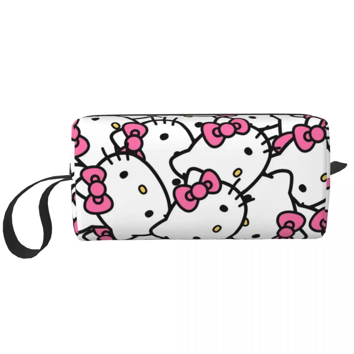 Hello Kitty Cartoon Pattern Makeup Bag Travel Cosmetic Bag for Men Women Toiletry Bag Storage Pouch Bag