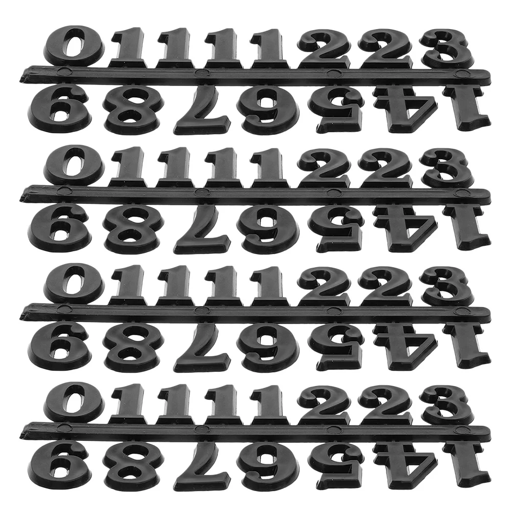 

NOLITOY 4 Set Clock Numerals Kit for Easy Readability Replacement Parts Home Decor Craft Ideal for All Ages