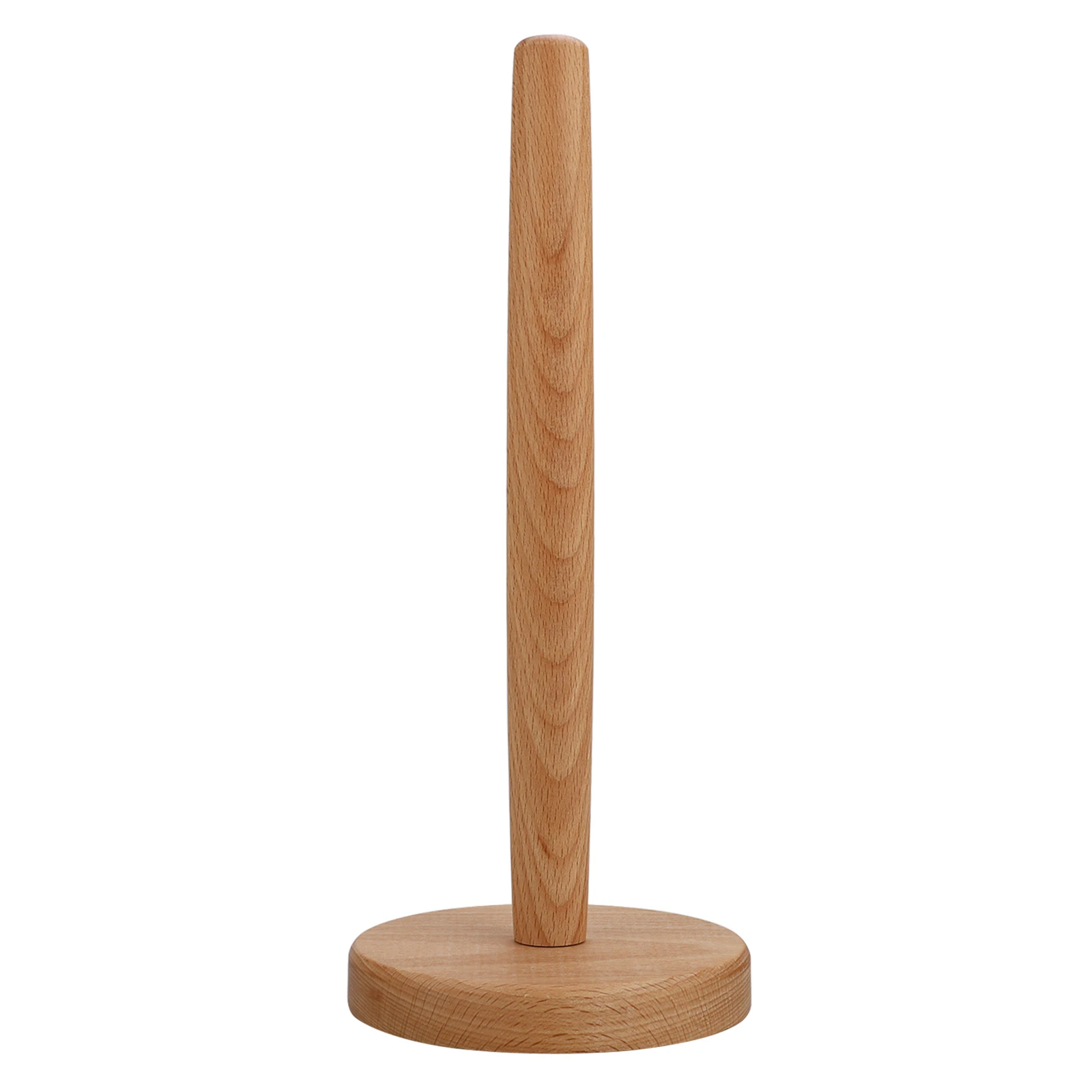 

Creative Wooden Paper Towel Holder Anti-Skid Tissue Vertical Stand Rack For Kitchen Dining Room Living Room