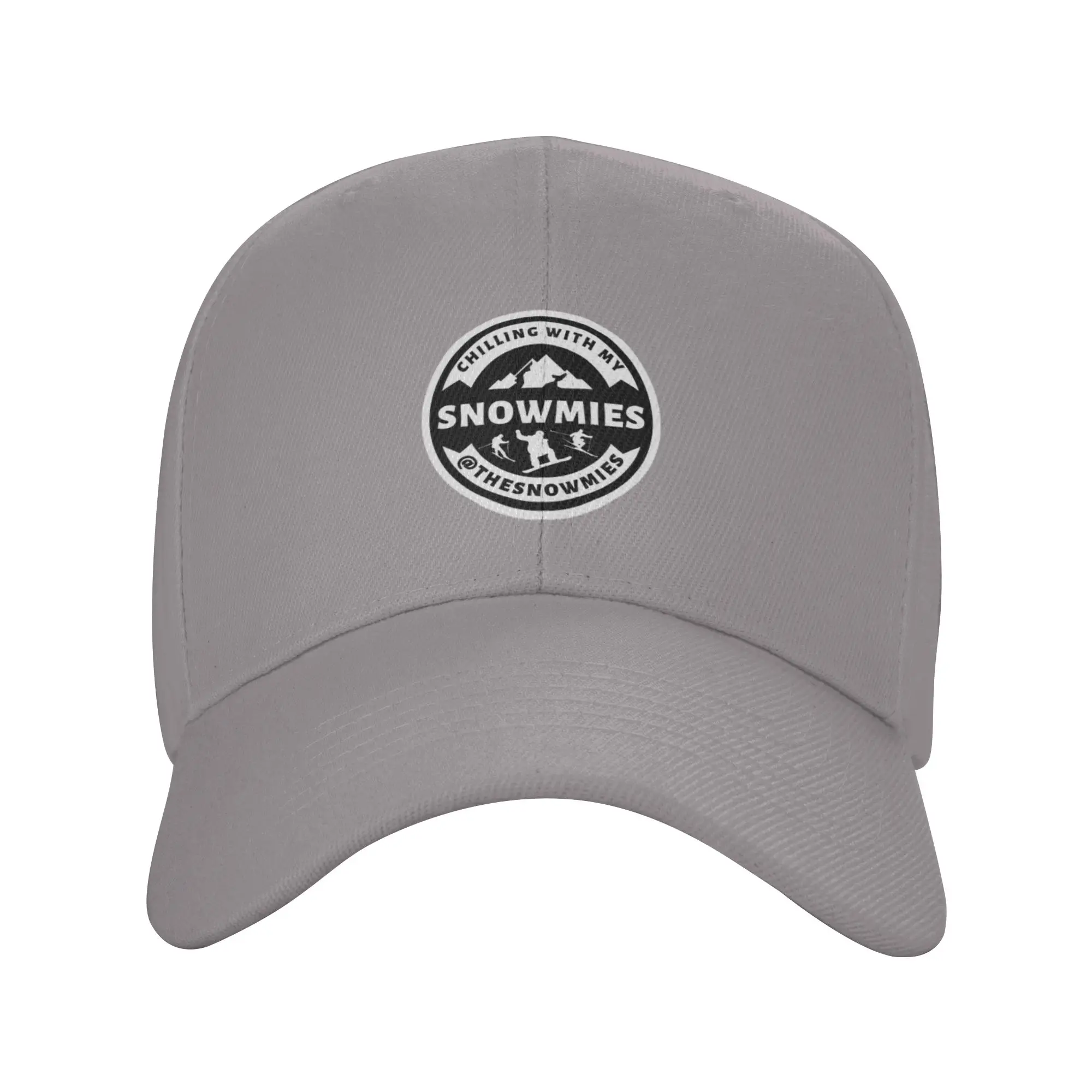 Chilling with my Snowmies Trendy Baseball Cap Subway Travel Hip Hop Cap Peaked Cap