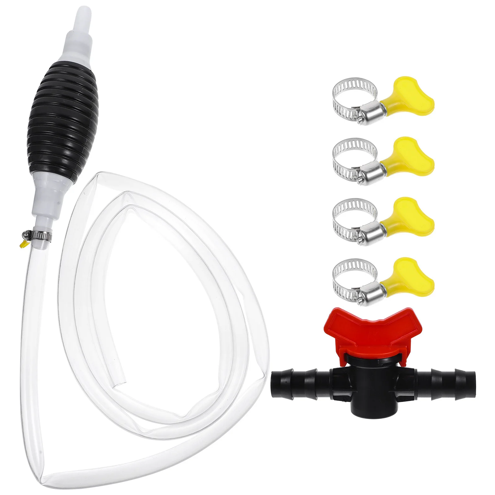 

Portable Fuel Transfer Siphon Pump Set Hand Operated Hose Car Accessories Oil Pumps Rubber PP Metal Material Flexible