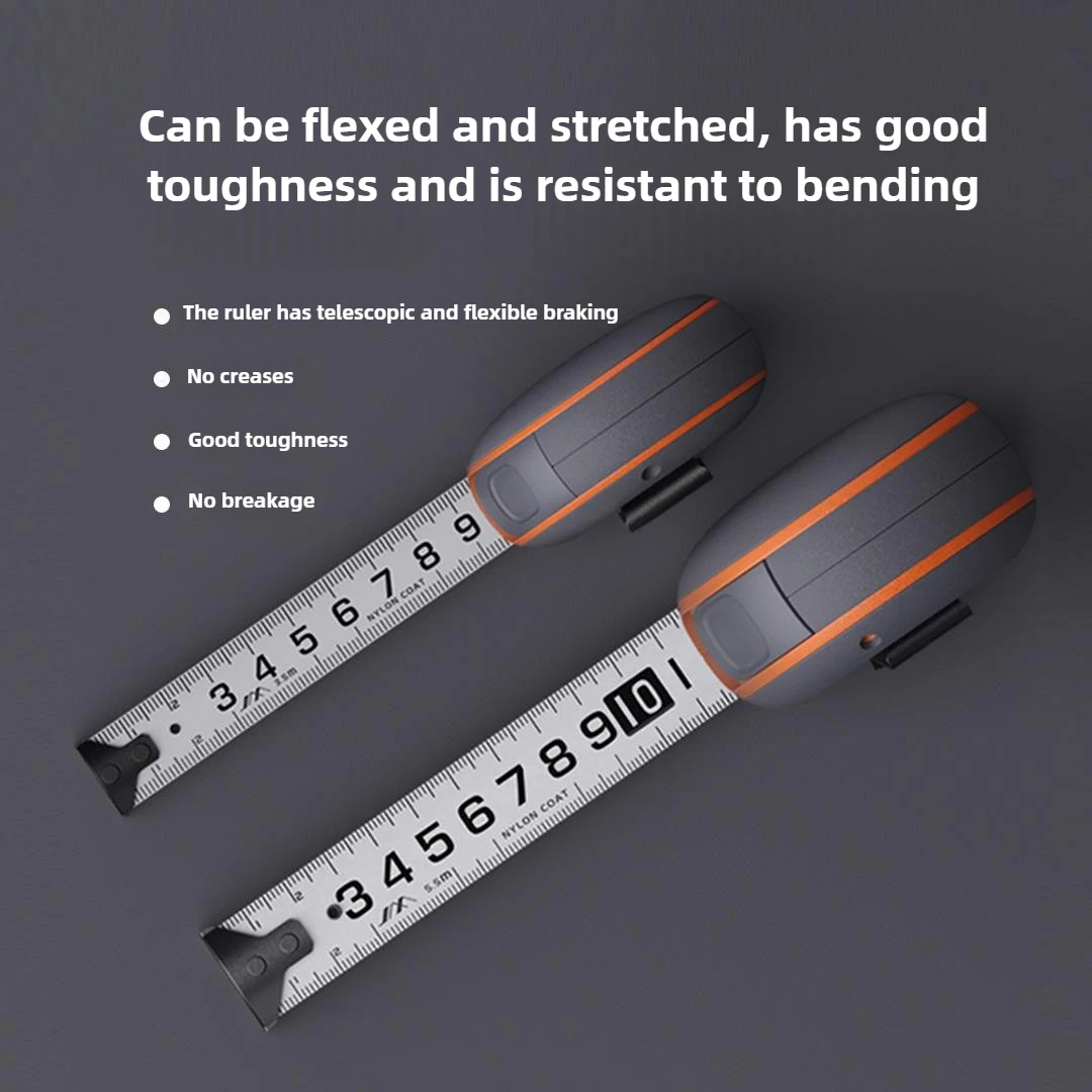 JIMIHOME 5.5 M/3.5 M Retractable วัดเทปล็อคด้วยตนเองเทปวัด Anti-Rust & Anti-Scratch ในครัวเรือนเครื่องมือวัด