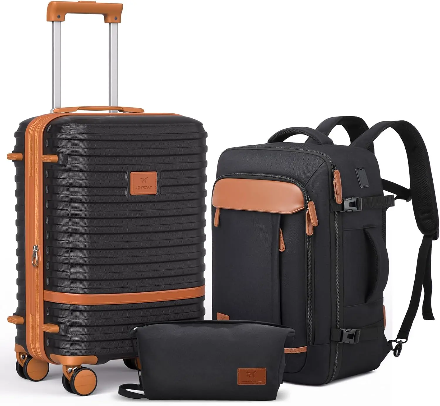 

Expandable 20-Inch Carry-On Suitcase with Spinner Wheels, Lightweight Hard Shell for Airline Travel