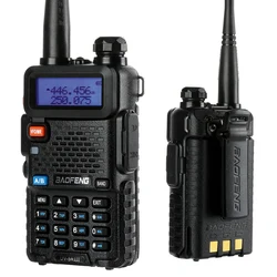 Original Baofeng UV-5R FM Walkie Talkie Portable Ham Amateur CB Radio Dual Band VHF/UHF Transceiver Two Way Radios Hunting