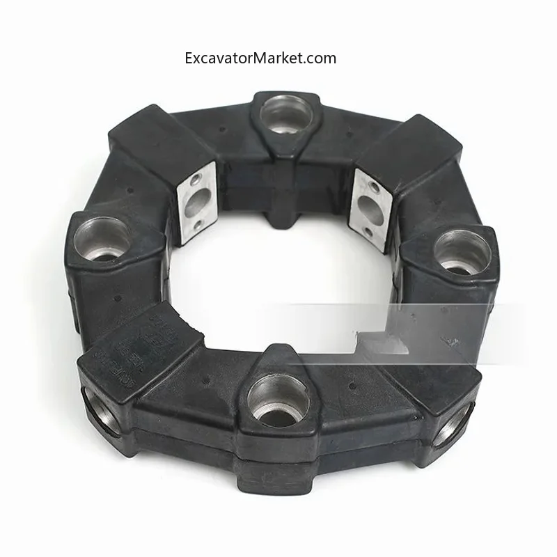 Excavator Accessories For Kobelco 50AS 205 * 108 connecting rubber coupling assembly buffer rubber connecting plate KZ brand