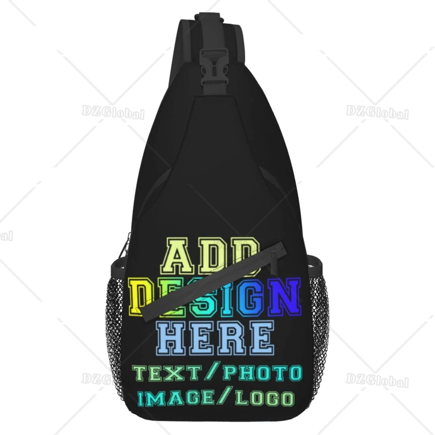 Custom Sling Backpack Personalized Crossbody Sling Bags Leisure Sports Outdoor Custom Bag for Men Backpack Add Your Design Here