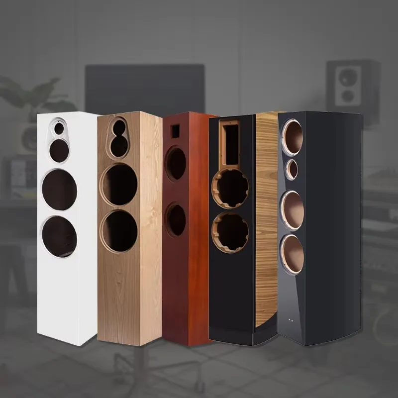 Antique Solid Wood Empty Speaker Cabinet Full Frequency HiFi Bookshelf Shell Multi Size Custom Home Theater Audio Case