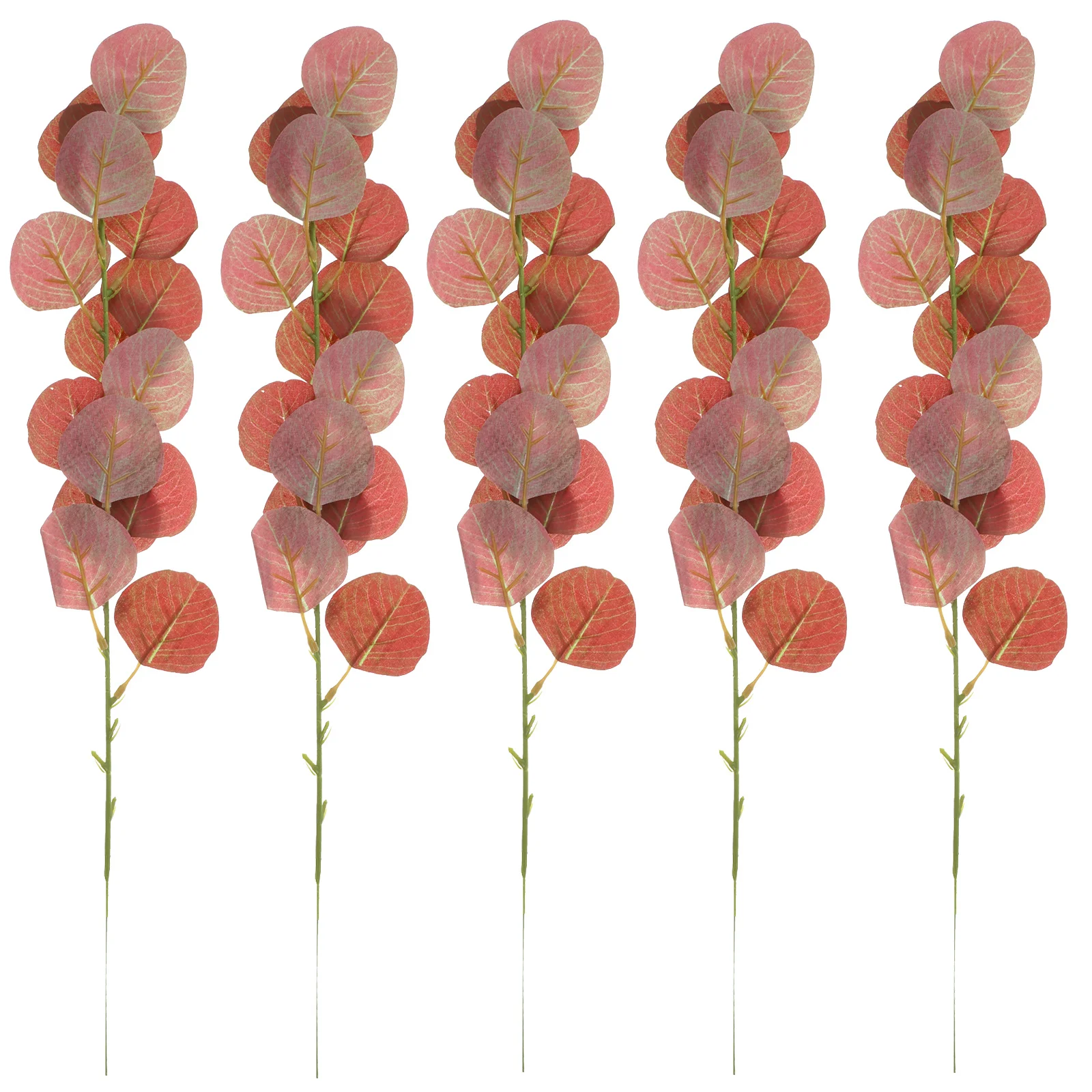 

5Pcs Lifelike Eucalyptus Fake Plant Decor Easy Care Compact Artificial Plants for Room Office Shop Decorative Home Accessories