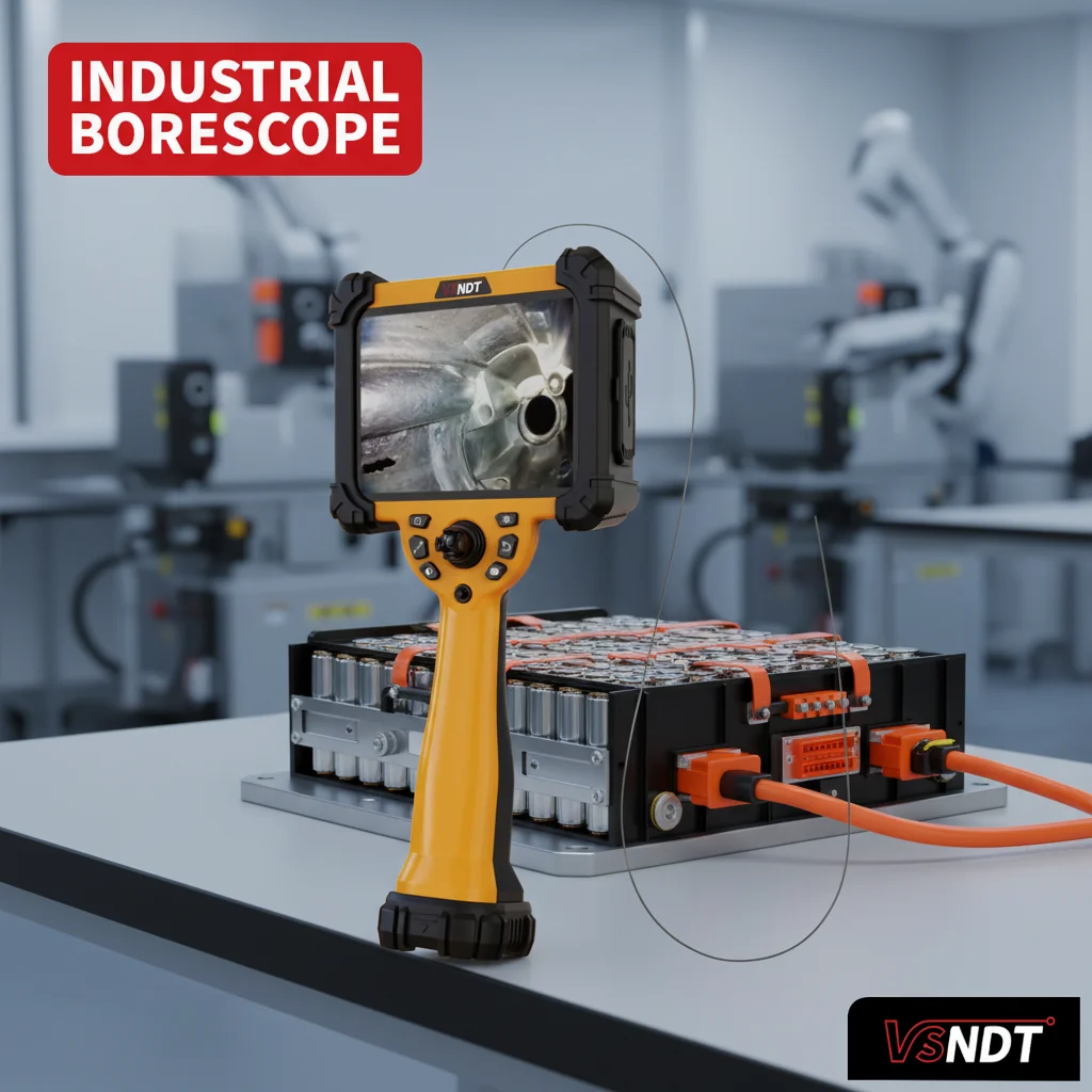 1.2mm Ultra-fine Wireless Borescope Camera IP67 Waterproof Industrial Inspection Endoscope for Automotive Battery Pack Testing