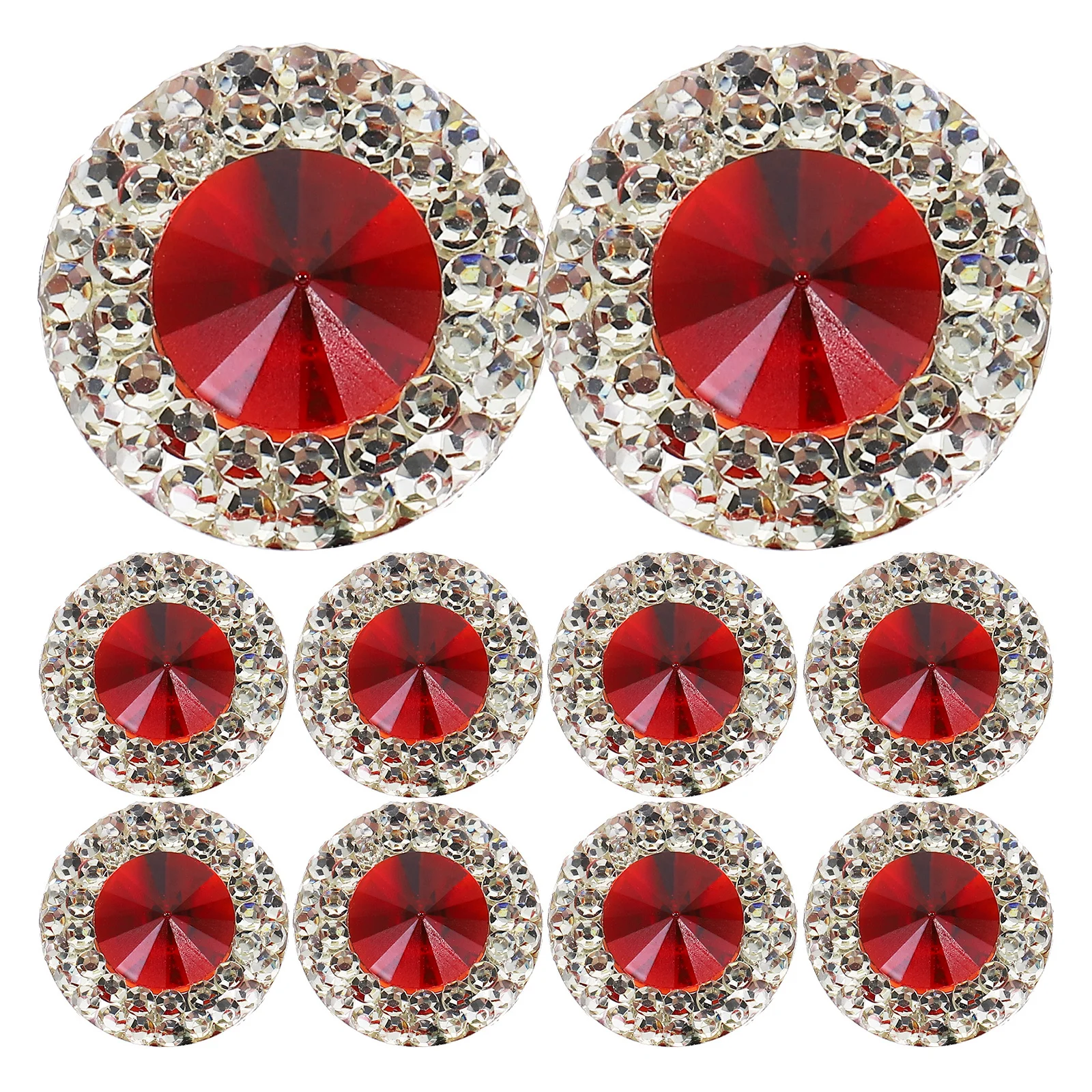 

40 шт. красных страз, декоративные, ручной работы, блестящие, из смолы, с плоским дном, для рукоделия, украшения, аксессуары для одежды